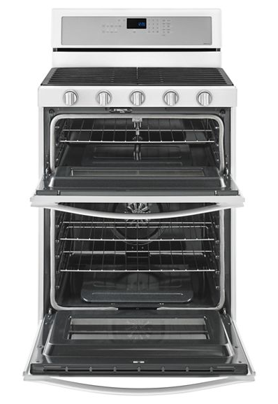 Whirlpool 6.0 Cu. Ft. Gas Double Oven Range with Center Oval Burner WGG745S0FH