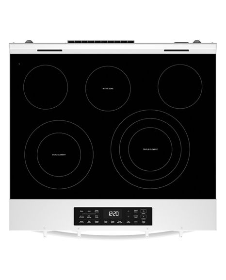 Whirlpool 30-inch Electric Range with Air Cooking Technology WSES5030SW