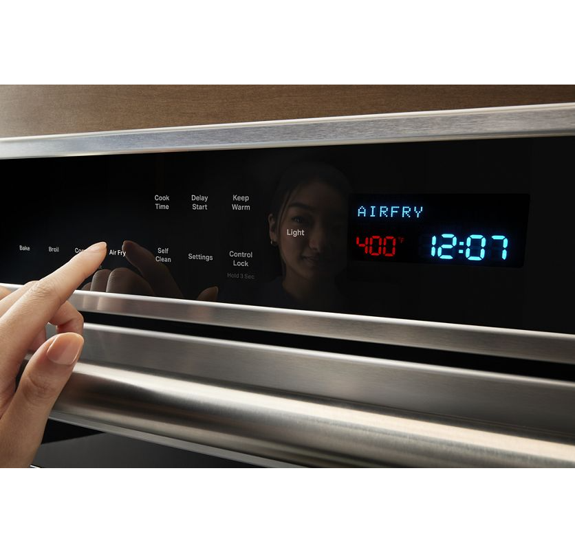 Maytag 27-inch Single Wall Oven with Air Fry and Basket - 4.3 cu. ft. MOES6027LZ