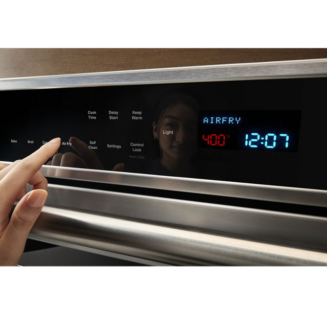 Maytag 27-inch Single Wall Oven with Air Fry and Basket - 4.3 cu. ft. MOES6027LZ