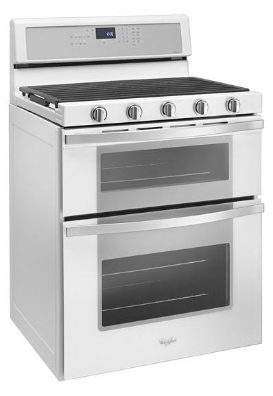 Whirlpool 6.0 Cu. Ft. Gas Double Oven Range with Center Oval Burner WGG745S0FH