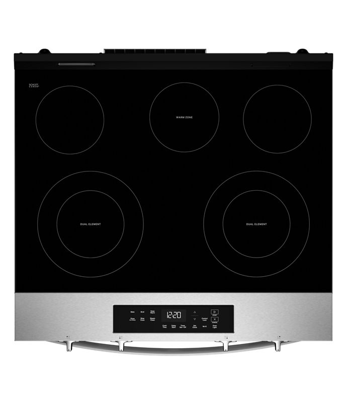 Whirlpool 30-inch Electric Range with No Preheat and Slow Cook Modes WSES3330TS