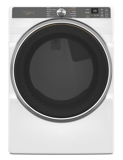 Whirlpool 7.4 cu. ft. Smart Front Load ENERGY STAR® Electric Dryer with Steam Capabilities WED6720RW