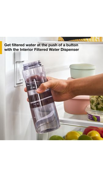 Whirlpool 36-Inch French Door Refrigerator with Interior Water Dispenser - 31 cu. ft. WRFF3336SZ