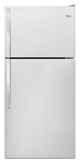 Whirlpool 30-inch Wide Top Freezer Refrigerator - 18 Cu. Ft. WRT108FFDM-Stainless Steel