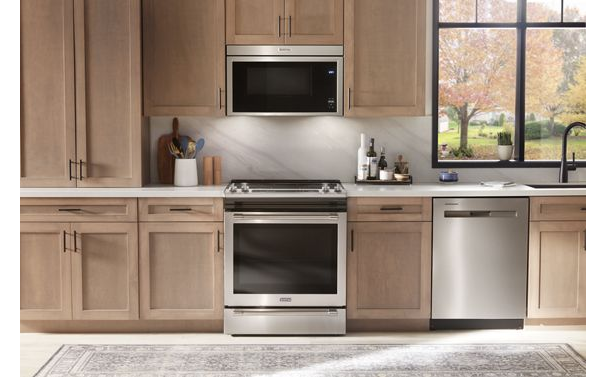 Maytag Over-the-Range Flush Built-In Microwave - 1.1 Cu. Ft. MMMF6030PZ-Fingerprint Resistant Stainless Steel