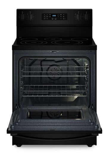 Whirlpool 30-inch Energy Star Electric Range with Air Cooking Technology, No Preheat Air Fry and Air Baking and Self Clean WFES5030RB