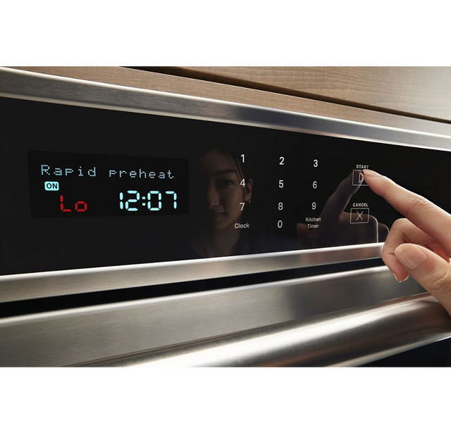 Maytag 27-inch Single Wall Oven with Air Fry and Basket - 4.3 cu. ft. MOES6027LZ