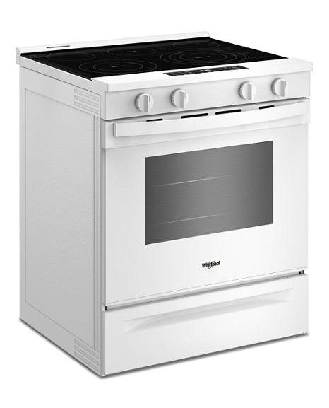 Whirlpool 30-inch Electric Range with Air Cooking Technology WSES5030SW
