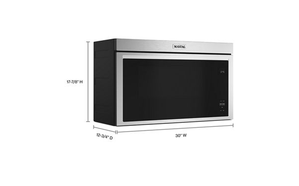 Maytag Over-the-Range Flush Built-In Microwave - 1.1 Cu. Ft. MMMF6030PZ-Fingerprint Resistant Stainless Steel