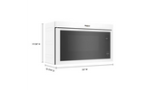 Whirlpool 1.1 Cu. Ft. Flush Mount Microwave with Turntable-Free Design WMMF5930PW-White