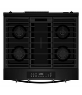 Whirlpool 30-inch Gas Smart Range with Air Cooking Technology and Steam Clean WSGS4530TB