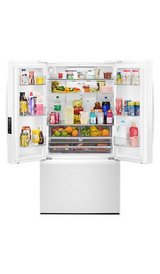 Whirlpool 36-Inch French Door Refrigerator with Interior Water Dispenser - 31 cu. ft. WRFF3336SW