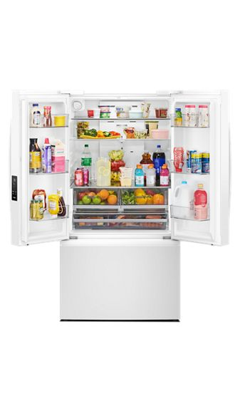 Whirlpool 36-Inch French Door Refrigerator with Interior Water Dispenser - 31 cu. ft. WRFF3336SW