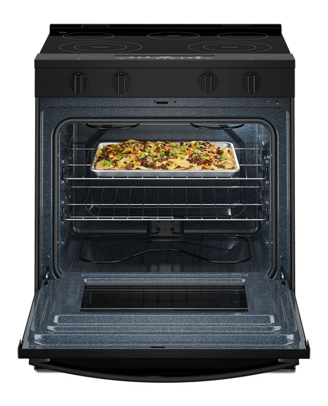 Whirlpool 30-inch Electric Range with No Preheat and Slow Cook Modes WSES3330TB