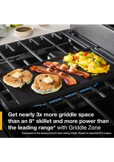 Whirlpool 30-inch Smart Gas Range with Air Cooking Technology, No Preheat Air Fry, Steam/Self Clean and High Speed Preheat WFGS7530RZ