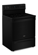 Whirlpool 30-inch Energy Star Electric Range with Air Cooking Technology, No Preheat Air Fry and Air Baking and Self Clean WFES5030RB