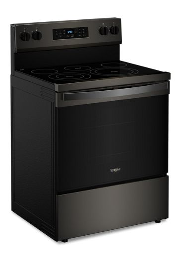 Whirlpool 30-inch Energy Star Electric Range with Air Cooking Technology, No Preheat Air Fry and Air Baking and Self Clean WFES5030RV