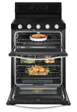 Whirlpool 6.0 Cu. Ft. Gas Double Oven Range with Center Oval Burner WGG745S0FE