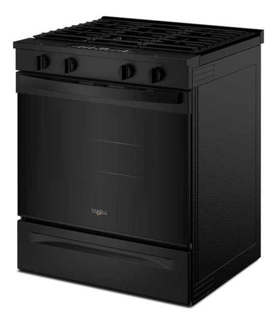 Whirlpool 30-inch Gas Smart Range with Air Cooking Technology and Steam Clean WSGS4530TB