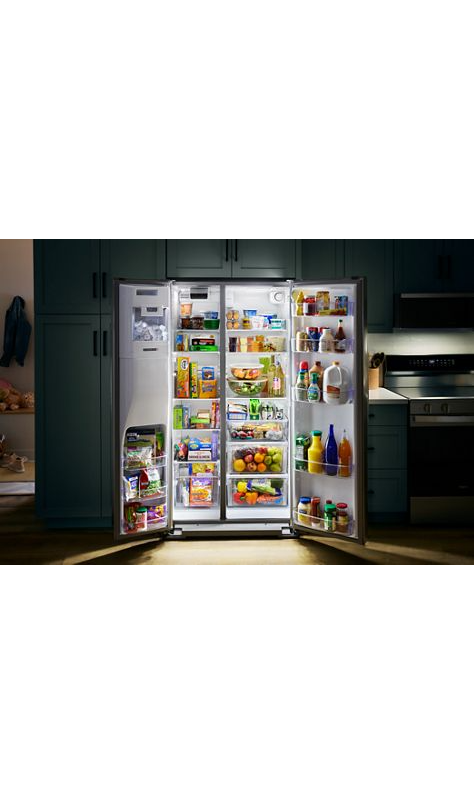 Whirlpool 36-inch Counter Depth Side-by-Side Refrigerator with TruCool™ System WRSC5536RB