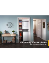Whirlpool 3.4 cu. ft. Compact Electric Dryer with AccuDry Drying System LDR3822PQ