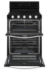 Whirlpool 6.0 Cu. Ft. Gas Double Oven Range with Center Oval Burner WGG745S0FE