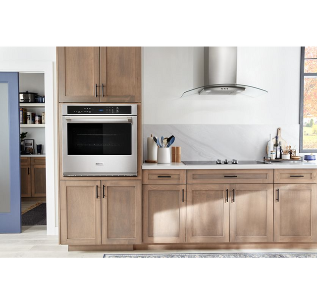 Maytag 27-inch Single Wall Oven with Air Fry and Basket - 4.3 cu. ft. MOES6027LZ