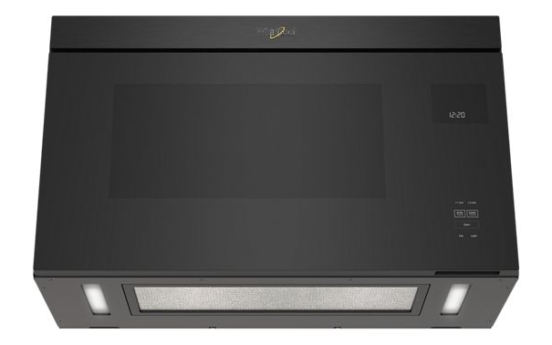 Whirlpool 1.1 Cu. Ft. Flush Mount Microwave with Turntable-Free Design WMMF5930PV-Black Stainless