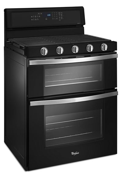 Whirlpool 6.0 Cu. Ft. Gas Double Oven Range with Center Oval Burner WGG745S0FE