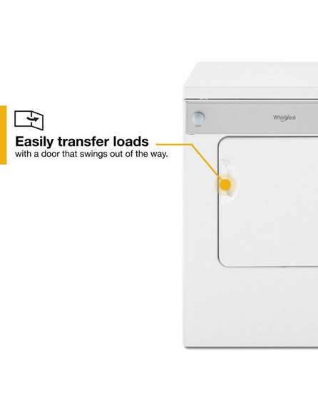 Whirlpool 3.4 cu. ft. Compact Electric Dryer with AccuDry Drying System LDR3822PQ
