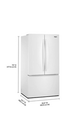 Whirlpool 36-Inch French Door Refrigerator with Ice Maker - 31 cu. ft. WRFF3136SW