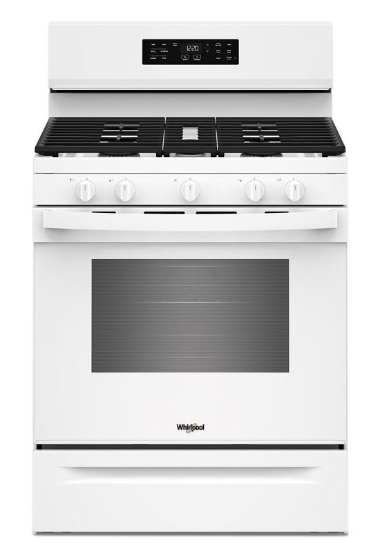 Whirlpool 30-inch Gas Range with Air Cooking Technology and Steam Clean WFGS4530SW