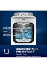 Maytag 4.7 Top Load Washer, With Agitator, Glass Lid MTW5205TW