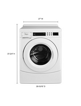 Whirlpool 27" Commercial High-Efficiency Energy Star-Qualified Front-Load Washer, Non-Vend CHW9160GW