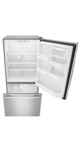 Amana 33-inch Wide Bottom-Freezer Refrigerator with EasyFreezer™ Pull-Out Drawer - 22 cu. ft. Capacity ABB2224BRM