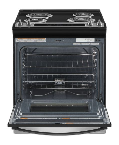 Whirlpool 4.8 Cu. Ft. Electric Range with Frozen Bake Technology WEC310S0LS-Stainless Steel