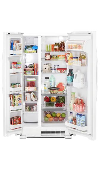 Whirlpool 33-inch Wide Side-by-Side Refrigerator - 22 cu. ft. WRS312SNHW