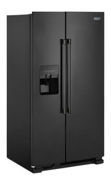 Maytag 36-Inch Wide Side-by-Side Refrigerator with Exterior Ice and Water Dispenser - 25 Cu. Ft. MSS25C4MGB