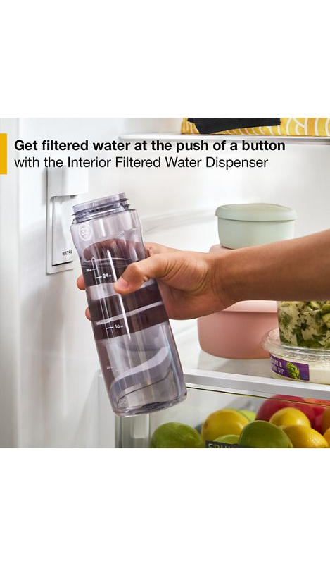 Whirlpool® 30 Cu. Ft. Family-Sized Capacity French Door Refrigerator with Flexible Temperature Drawer WRMF3336SW