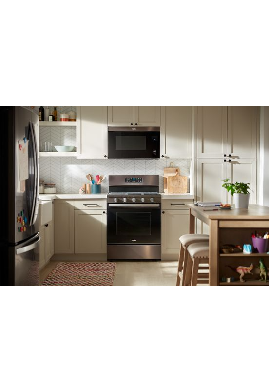 Whirlpool 30-inch Gas Range with Air Cooking Technology WFGS5730SV