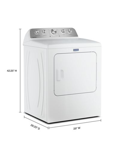 Maytag 7.0 cu. ft. Top Load Dryer with Pet Pro Option MED5605RW