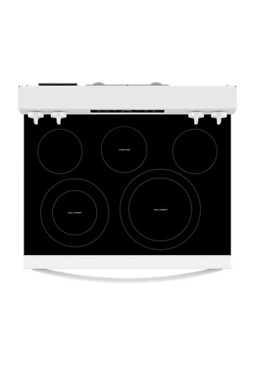 Whirlpool 30-inch Energy Star Electric Range with Air Cooking Technology, No Preheat Air Fry and Air Baking and Self Clean WFES5030RW