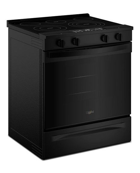 Whirlpool 30-inch Electric Range with Air Cooking Technology WSES5030SB