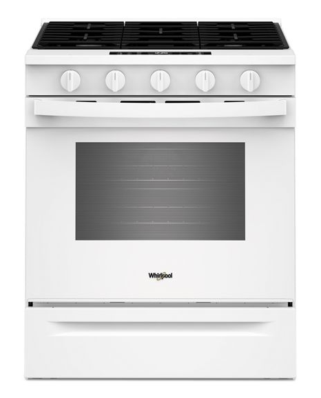 Whirlpool 30-inch Gas Range with Air Cooking Technology WSGS5030SW