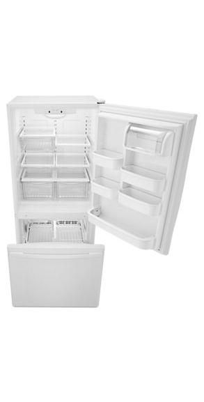 Amana 29-inch Wide Bottom-Freezer Refrigerator with EasyFreezer Pull-Out Drawer -- 18 cu. ft. Capacity ABB1924BRW