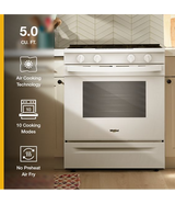 Whirlpool 30-inch Gas Smart Range with Air Cooking Technology and Steam Clean WSGS4530TW