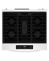 Whirlpool 30-inch Gas Range with Air Cooking Technology WSGS5030SW