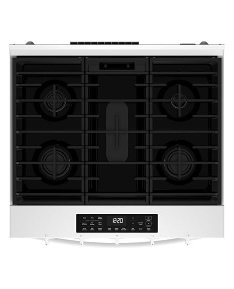 Whirlpool 30-inch Gas Range with Air Cooking Technology WSGS5030SW