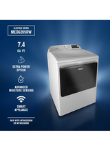 Maytag 7.4 cu. ft. Smart Top Load Dryer with Extra Power MED6205RW